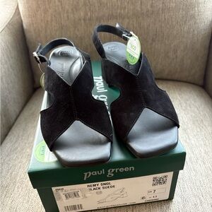 Paul Green Black Suede Remy Shoes